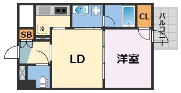 サムティ難波グレイスの物件間取画像